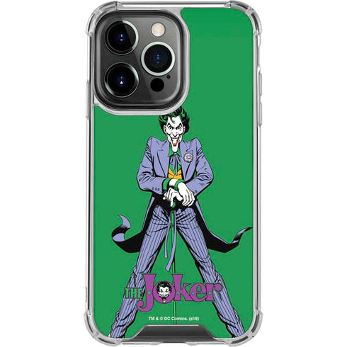 DC Comics The Joker Classic Art Pose iPhone 16 Pro Clear Case